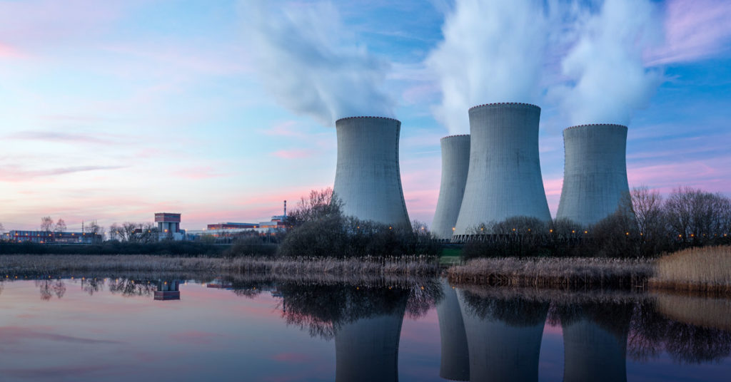 Image of cooling towers. 