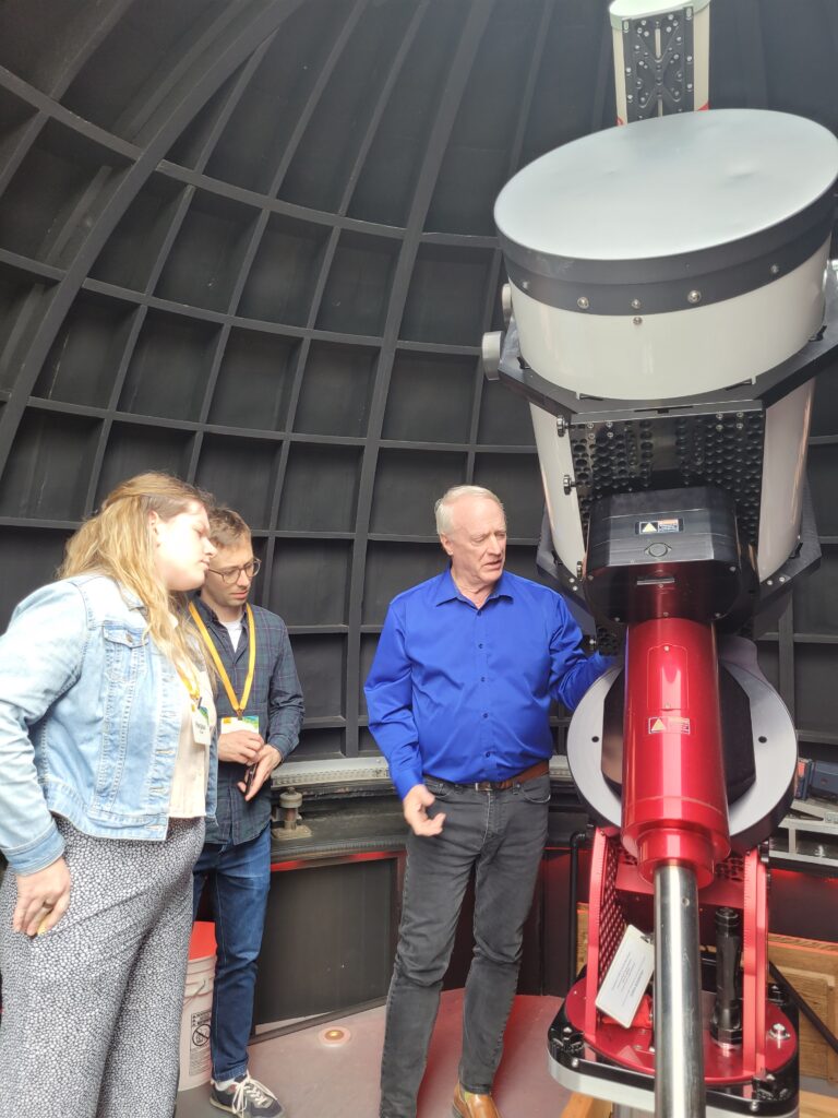 Young Researcher Award recipients tour Bell Burnell Observatory 2024